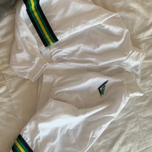 green,yellow,black,white mini windbreaker